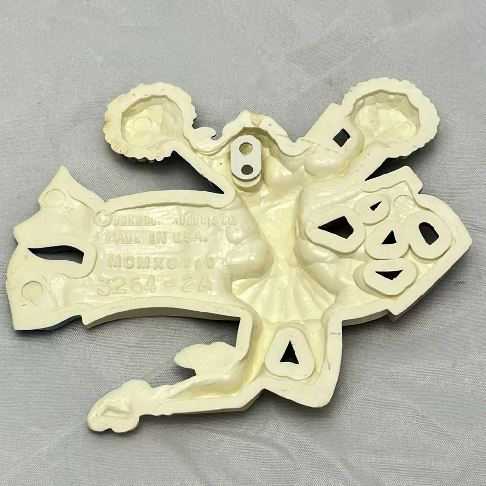 Vintage Burwood Products Cheerleader Wall Hanging Made in USA 1993